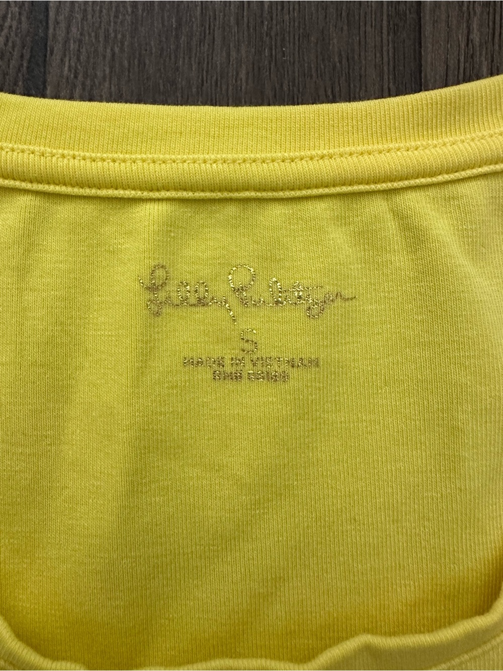 Lilly Pulitzer Hailee Crewneck Short Sleeve Tee - Lillys Lemon - Picture 5 of 7